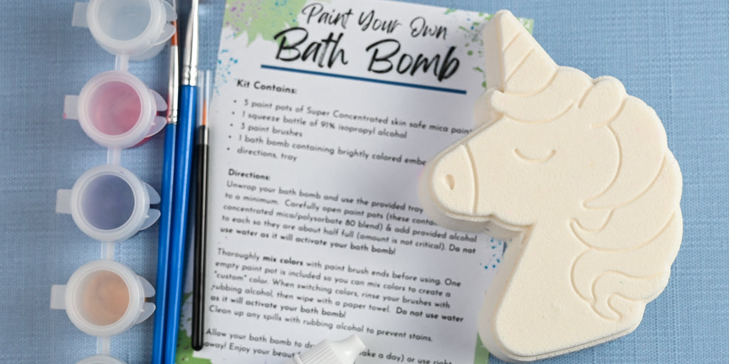 Paint-Your-Own-Bath-Bomb kits -- Two fun activities in One package! - Tanglebrook Soapery