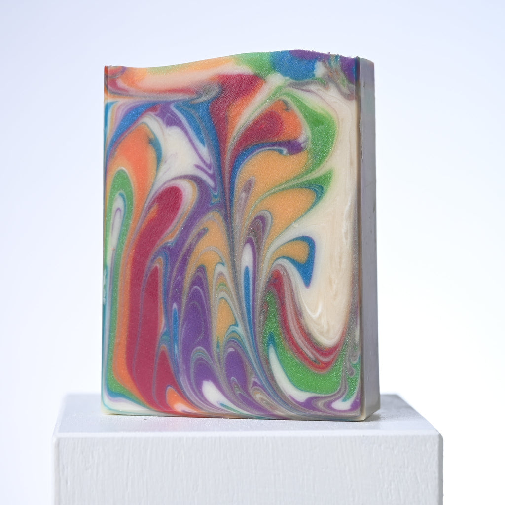 Rainbow Swirls Soap - Tanglebrook Soapery