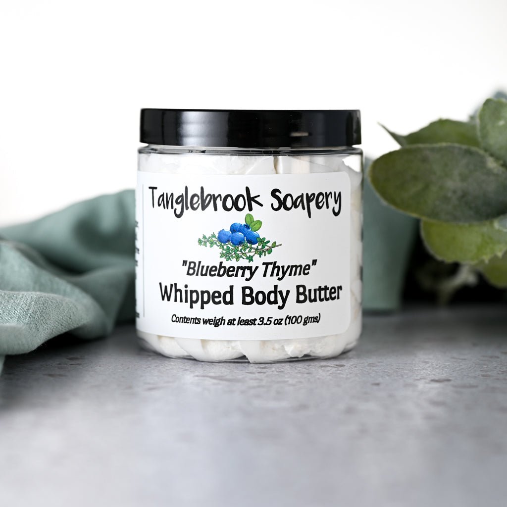 Blueberry Thyme Whipped Body Butter - Tanglebrook Soapery