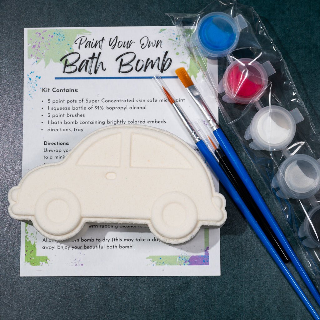 Car Paint-Your-Own Bath Bomb Kit - Tanglebrook Soapery