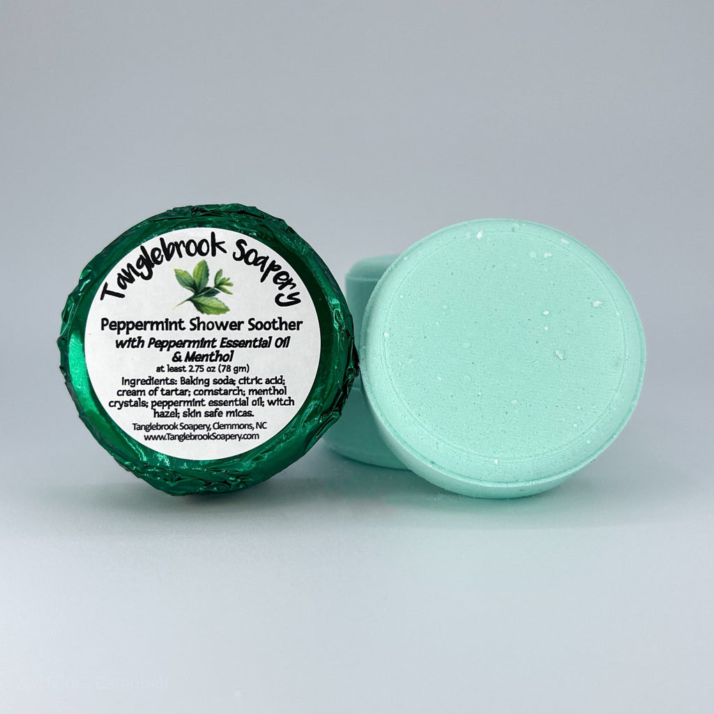 Peppermint Shower Soother - Tanglebrook Soapery